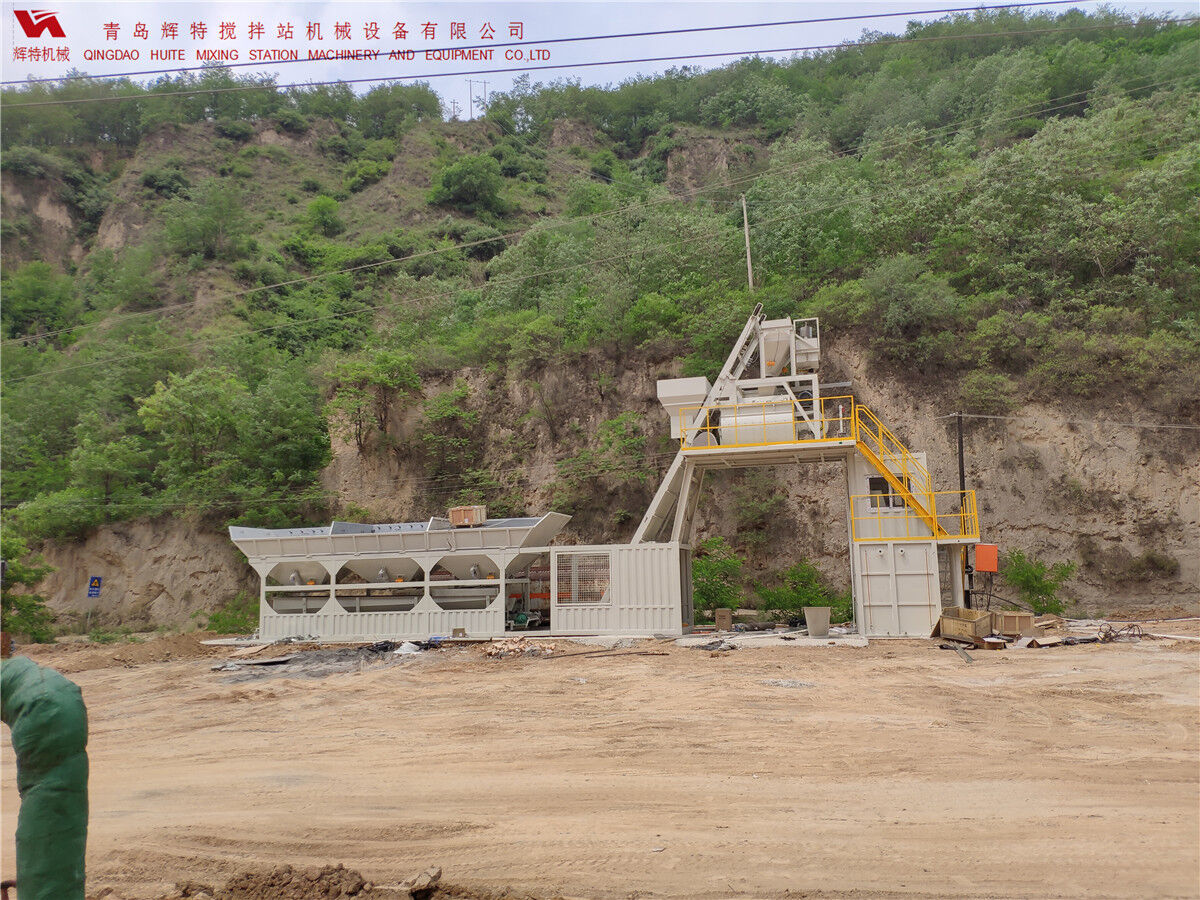 青島輝特機械 HZM75免基礎攪拌站模塊化設計，安裝快捷