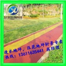 生態透水混凝土地坪，專用膠結料，上海軒景常年供應